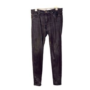Principle Denim Innovators Waxed Skinny Jeans Size 30 The Dreamer Red Engine